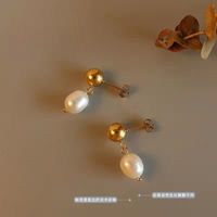 Simple Style Geometric Pearl Metal Earrings 1 Pair sku image 16