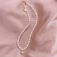 Simple Style Geometric Leaf Smiley Face Alloy Pearl Necklace 1 Piece sku image 41