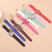 Simple Style Solid Color Buckle Electronic Women's Watches sku image 7