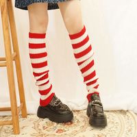 Women's Japanese Style Stripe Acrylic Jacquard Ankle Socks sku image 9