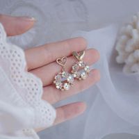 Fashion Geometric Alloy Plating Artificial Pearls Women's Earrings 1 Pair sku image 35