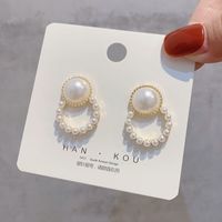 Fashion Geometric Alloy Plating Artificial Pearls Women's Earrings 1 Pair sku image 25