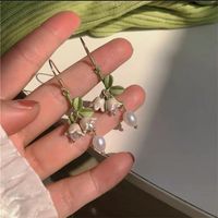 1 Pair Sweet Flower Plating Alloy Earrings main image 5