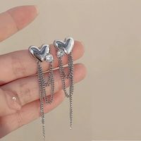 Fashion Heart Shape Butterfly Bow Knot Imitation Pearl Alloy Tassel Rhinestones Women's Earrings 1 Pair sku image 9