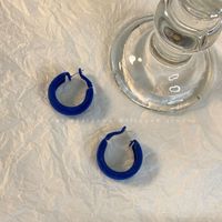 Retro Heart Shape Flower Bow Knot Flocking Inlay Artificial Pearls Rhinestones Women's Earrings 1 Pair sku image 13