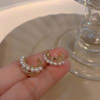Mode Géométrique Alliage Placage Perles Artificielles Femmes Des Boucles D'oreilles 1 Paire sku image 27