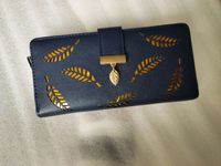 Women's Leaves Pu Leather Zipper Wallets sku image 4