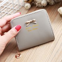 Women's Solid Color Pu Leather Zipper Wallets sku image 15