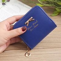 Women's Solid Color Pu Leather Zipper Wallets sku image 13