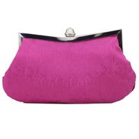 White Red Purple Polyester Solid Color Rhinestone Dumpling Shape Evening Bags main image 3