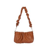 Women's Small Autumn Pu Leather Solid Color Fashion Square Zipper Ruched Bag main image 2