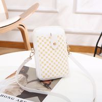 Women's Mini All Seasons Pu Leather Solid Color Vintage Style Square Zipper Phone Wallet sku image 2