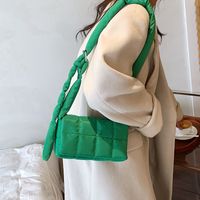 Women's Small Nylon Solid Color Fashion Square Zipper Underarm Bag main image 4