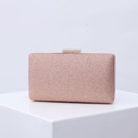 Red Purple Green Pu Leather Solid Color Square Clutch Evening Bag sku image 10