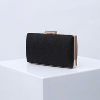 Red Purple Green Pu Leather Solid Color Square Clutch Evening Bag sku image 5