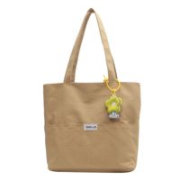 Femmes Grande Nylon Couleur Unie Mode Ornement Carré Fermeture Éclair Sac À Main sku image 3