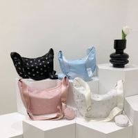Women's Medium All Seasons Nylon Solid Color Fashion Dumpling Shape Zipper Underarm Bag main image 6