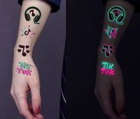 Fashion Trend Tiktok Party Bar Luminous Tattoo Stickers main image 1