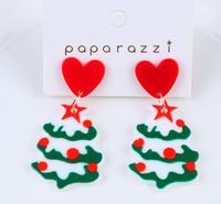 Fashion Christmas Tree Santa Claus Letter Arylic Stoving Varnish Women's Drop Earrings 1 Pair sku image 2