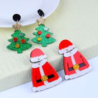 Simple Style Christmas Tree Arylic Stoving Varnish Women's Drop Earrings 1 Pair main image 1