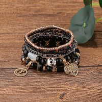 Estilo Moderno Estilo Clásico Geométrico Cuenta De Vidrio Barniz De Estufa Mujeres Pulsera main image 4