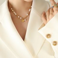 Einfacher Stil Herzform Titan Stahl Perlen Halskette Mit Anhänger 1 Stück main image 3