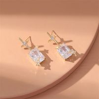 Fashion Star Alloy Inlay Rhinestones Women's Drop Earrings 1 Pair main image 5