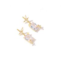 Fashion Star Alloy Inlay Rhinestones Women's Drop Earrings 1 Pair main image 4