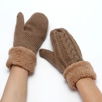 Unisex Simple Style Solid Color Polyacrylonitrile Fiber Gloves 1 Pair main image 1