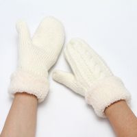 Unisex Simple Style Solid Color Polyacrylonitrile Fiber Gloves 1 Pair main image 5