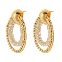 Retro Water Droplets Metal Plating Women's Earrings 1 Pair sku image 1