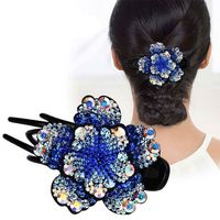 Fashion Flower Rhinestone Hair Clip main image 1