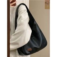 Women's Large Autumn Pu Leather Solid Color Fashion Square Zipper Tote Bag main image 3