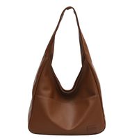Women's Large Autumn Pu Leather Solid Color Fashion Square Zipper Tote Bag main image 2