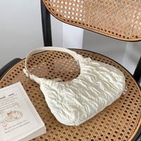 Women's Small Autumn Nylon Folds Fashion Square Zipper Underarm Bag main image 1