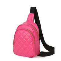 Mujeres Moda Color Sólido Lingge Cuero Sintético Bolsos De Cintura sku image 3