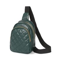 Mujeres Moda Color Sólido Lingge Cuero Sintético Bolsos De Cintura sku image 5