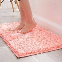 Mode Couleur Unie Polyester Tapis De Sol main image 5