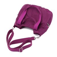 Women's Medium Spring Nylon Solid Color Basic Square Zipper Tote Bag main image 3