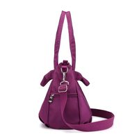 Women's Medium Spring Nylon Solid Color Basic Square Zipper Tote Bag main image 2