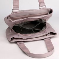Women's Medium All Seasons Nylon Solid Color Basic Square Zipper Tote Bag main image 4