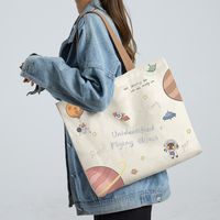 Women's Cute Animal Canvas Shopping Bags sku image 17