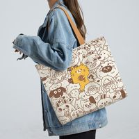 Women's Cute Animal Canvas Shopping Bags sku image 21