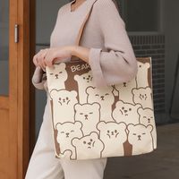 Women's Cute Animal Canvas Shopping Bags sku image 7