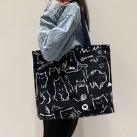 Women's Cute Animal Canvas Shopping Bags sku image 10