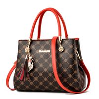 Women's Large All Seasons Pu Leather Printing Fashion Ornament Square Zipper Tote Bag main image 2