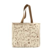 Women's Cute Cartoon Canvas Shopping Bags main image 2