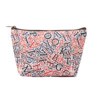 Women's Medium Spring&summer Canvas Letter Fashion Square Zipper Cosmetic Bag sku image 3