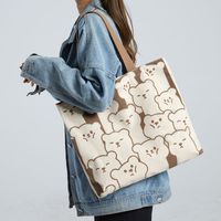 Women's Cute Animal Canvas Shopping Bags sku image 8