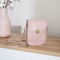 Women's Small Pu Leather Solid Color Streetwear Square Crossbody Bag main image 3